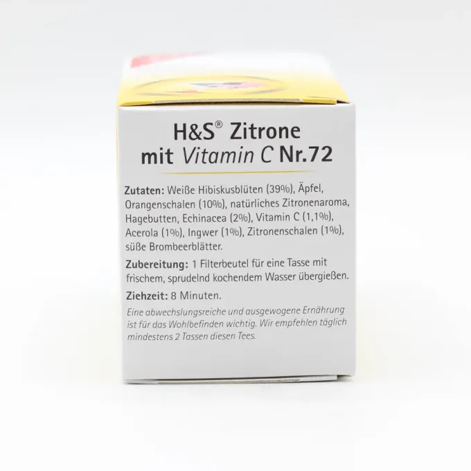 H&S Zitrone mit Vitamin C Filterbeutel 20 Stück