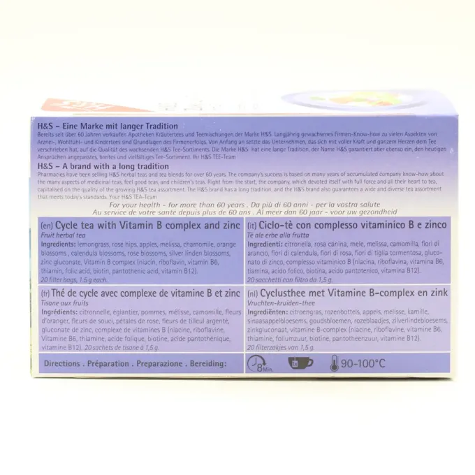 H&S Zyklus-Tee mit Zink und Vitaminen Filterbeutel 20X1,5 g