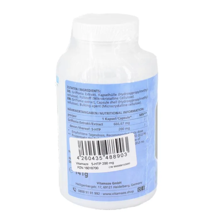 5-HTP 200 mg Griffonia Extrakt hochdos.vegan Kaps. 180 Stück