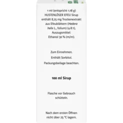 HUSTENLÖSER EFEU DoppelherzPharma 8,25 mg/ml Sirup 100 ml