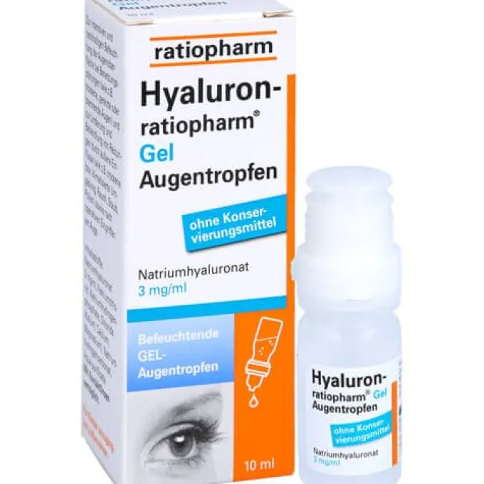 HYALURON-RATIOPHARM Gel Augentropfen 10 ml