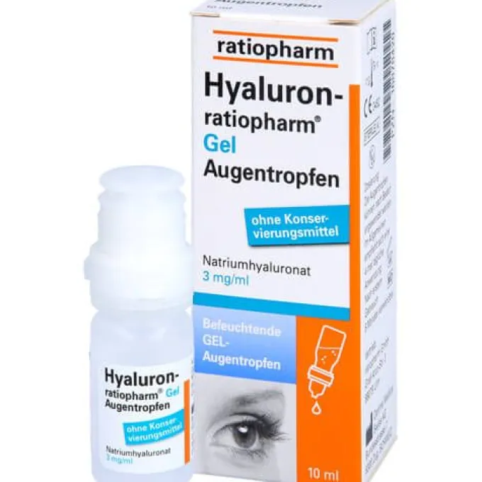 HYALURON-RATIOPHARM Gel Augentropfen 10 ml