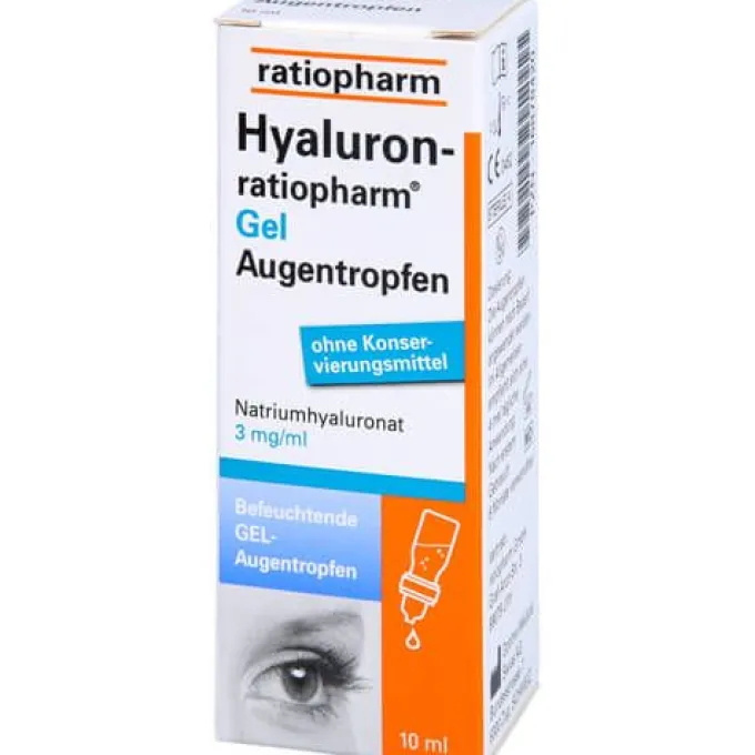 HYALURON-RATIOPHARM Gel Augentropfen 10 ml