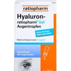 HYALURON-RATIOPHARM Gel Augentropfen 20 ml