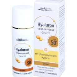 HYALURON SONNENPFLEGE Gesicht Creme LSF 50+ getönt 50 ml