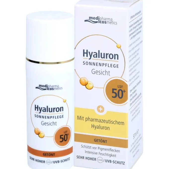 HYALURON SONNENPFLEGE Gesicht Creme LSF 50+ getönt 50 ml