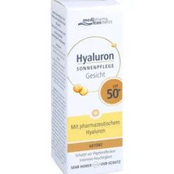 HYALURON SONNENPFLEGE Gesicht Creme LSF 50+ getönt 50 ml