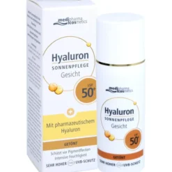 HYALURON SONNENPFLEGE Gesicht Creme LSF 50+ getönt 50 ml