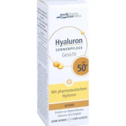 HYALURON SONNENPFLEGE Gesicht Creme LSF 50+ getönt 50 ml