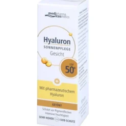 HYALURON SONNENPFLEGE Gesicht Creme LSF 50+ getönt 50 ml