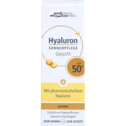 HYALURON SONNENPFLEGE Gesicht Creme LSF 50+ getönt 50 ml