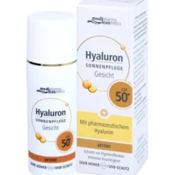 HYALURON SONNENPFLEGE Gesicht Creme LSF 50+ getönt 50 ml