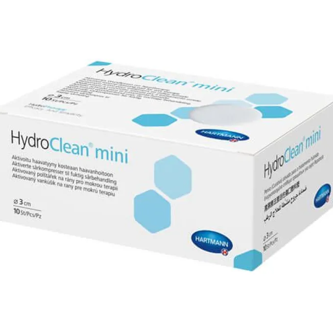 HYDROCLEAN mini Kompressen 3 cm rund steril 10 St