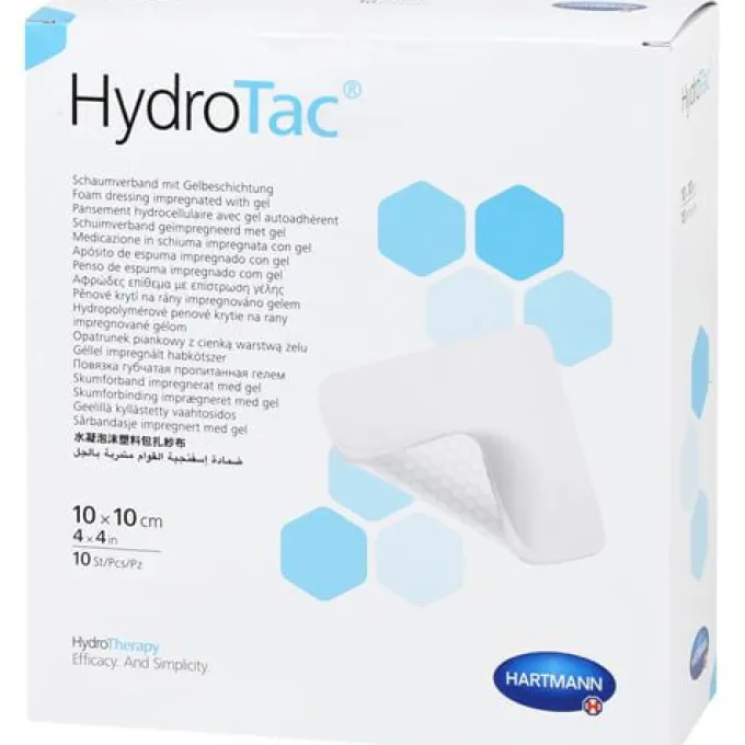 HYDROTAC Schaumverband 10x10 cm steril 10 St