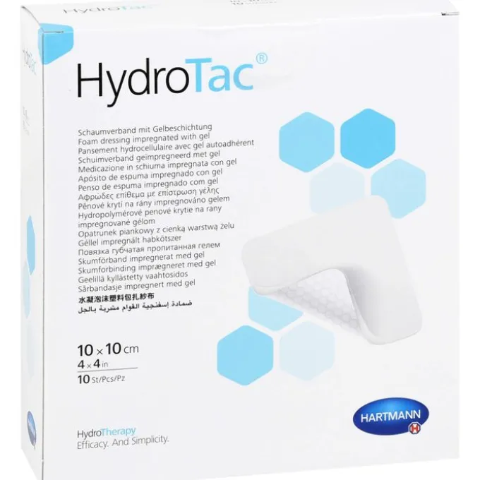 HYDROTAC Schaumverband 10x10 cm steril 10 St