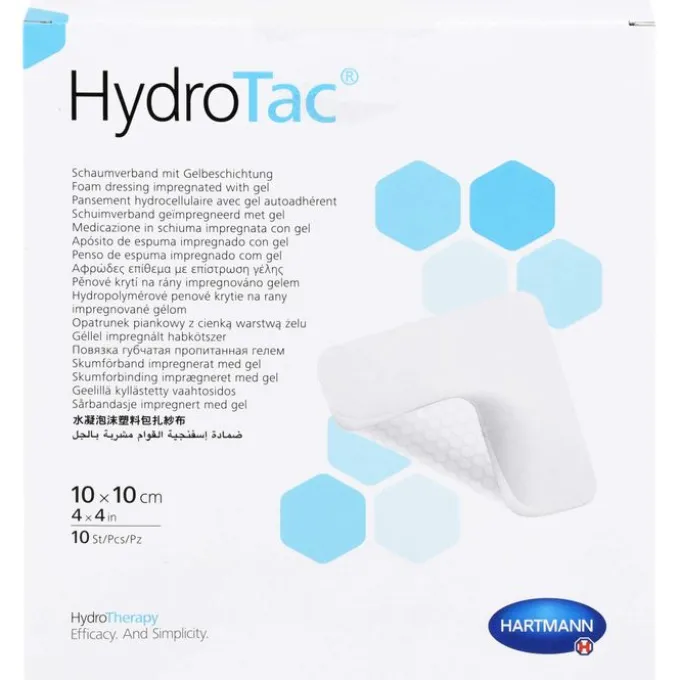 HYDROTAC Schaumverband 10x10 cm steril 10 St
