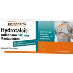 HYDROTALCIT-ratiopharm 500 mg Kautabletten 20 St