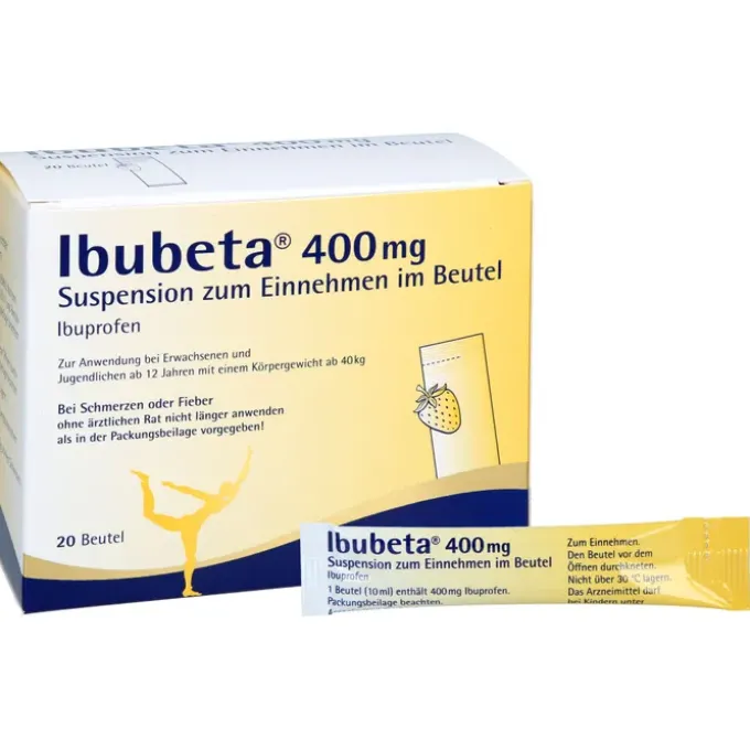 IBUBETA 400 mg Suspension zum Einnehmen im Beutel 20 St