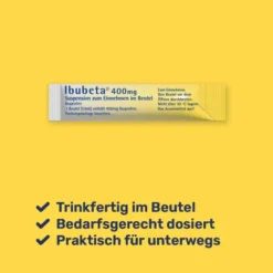 IBUBETA 400 mg Suspension zum Einnehmen im Beutel 20 St