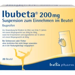 IBUBETA 200 mg Suspension zum Einnehmen im Beutel 20 St