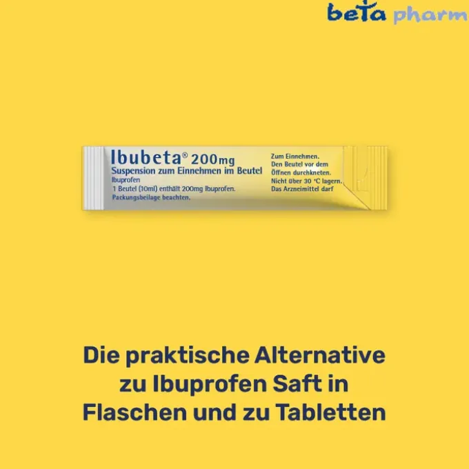 IBUBETA 200 mg Suspension zum Einnehmen im Beutel 20 St