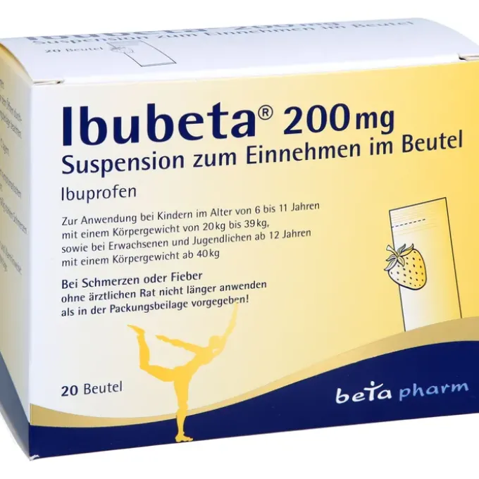 IBUBETA 200 mg Suspension zum Einnehmen im Beutel 20 St