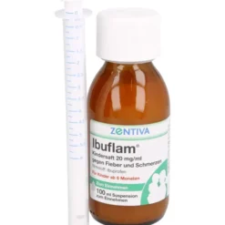 IBUFLAM Kindersaft 20mg/ml gegen Fieber u.Schmerz. 100 ml