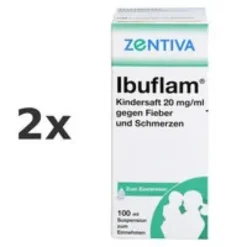 Ibuflam® Kindersaft 20 mg/ml gegen Fieber 2x 100ml
