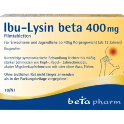 IBU-LYSIN beta 400 mg Filmtabletten 10 St