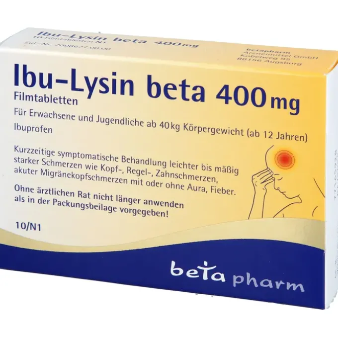 IBU-LYSIN beta 400 mg Filmtabletten 10 St