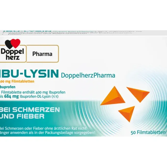 IBU-LYSIN DoppelherzPharma 400 mg Filmtabletten 50 St