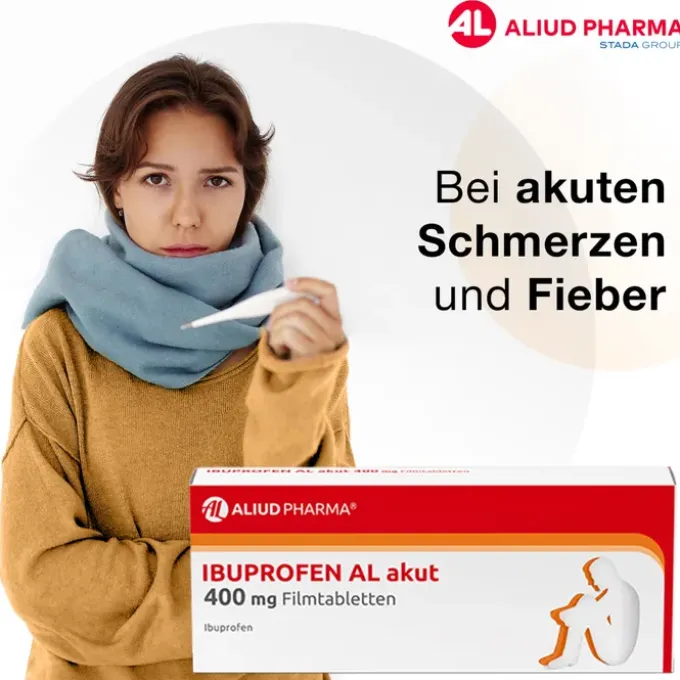 Ibuprofen AL akut 400 mg Filmtabletten bei akuten Schmerzen 20 St