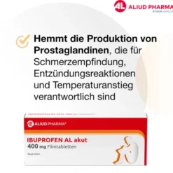 Ibuprofen AL akut 400 mg Filmtabletten bei akuten Schmerzen 10 St