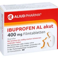 Ibuprofen AL akut 400 mg Filmtabletten bei akuten Schmerzen 50 St