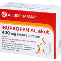 Ibuprofen AL akut 400 mg Filmtabletten bei akuten Schmerzen 50 St
