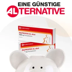 Ibuprofen AL akut 400 mg Filmtabletten bei akuten Schmerzen 50 St
