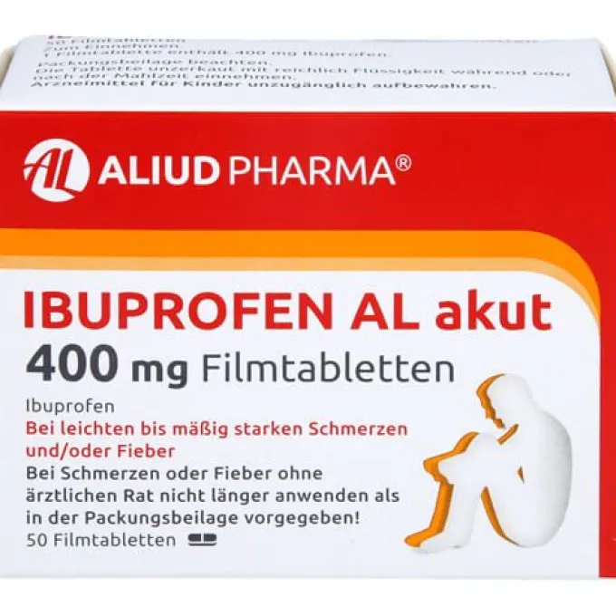 Ibuprofen AL akut 400 mg Filmtabletten bei akuten Schmerzen 50 St