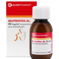 Ibuprofen AL 40 mg/ml Suspension bei Fieber und Schmerzen 100 ml