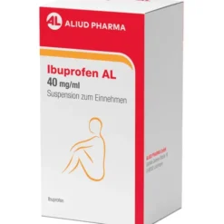 Ibuprofen AL 40 mg/ml Suspension bei Fieber und Schmerzen 100 ml