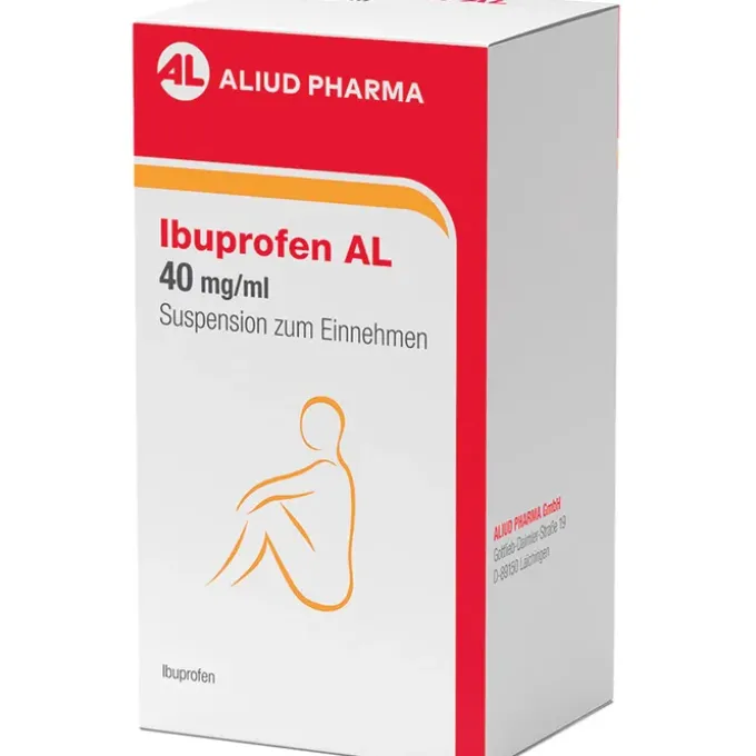 Ibuprofen AL 40 mg/ml Suspension bei Fieber und Schmerzen 100 ml
