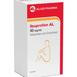 Ibuprofen AL 40 mg/ml Suspension bei Fieber und Schmerzen 100 ml