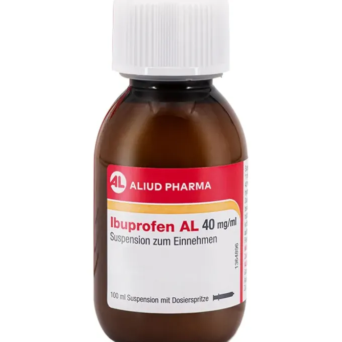 Ibuprofen AL 40 mg/ml Suspension bei Fieber und Schmerzen 100 ml