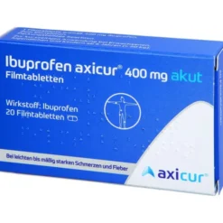 IBUPROFEN axicur 400 mg akut Filmtabletten 20 St