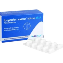 IBUPROFEN axicur 400 mg akut Filmtabletten 50 St