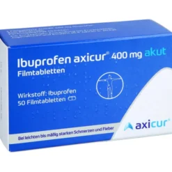 IBUPROFEN axicur 400 mg akut Filmtabletten 50 St