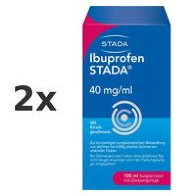 IBUPROFEN STADA 40 mg/ml Suspension zum Einnehmen Set 2x 100ml