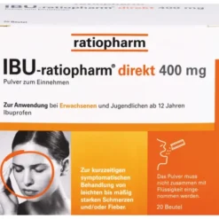 IBU-RATIOPHARM direkt 400 mg Pulver zum Einnehmen 20 St