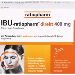 IBU-RATIOPHARM direkt 400 mg Pulver zum Einnehmen 20 St