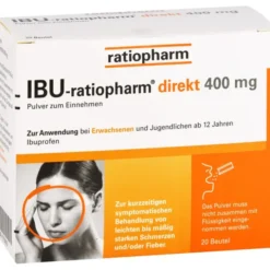 IBU-RATIOPHARM direkt 400 mg Pulver zum Einnehmen 20 St