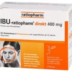 IBU-RATIOPHARM direkt 400 mg Pulver zum Einnehmen 20 St